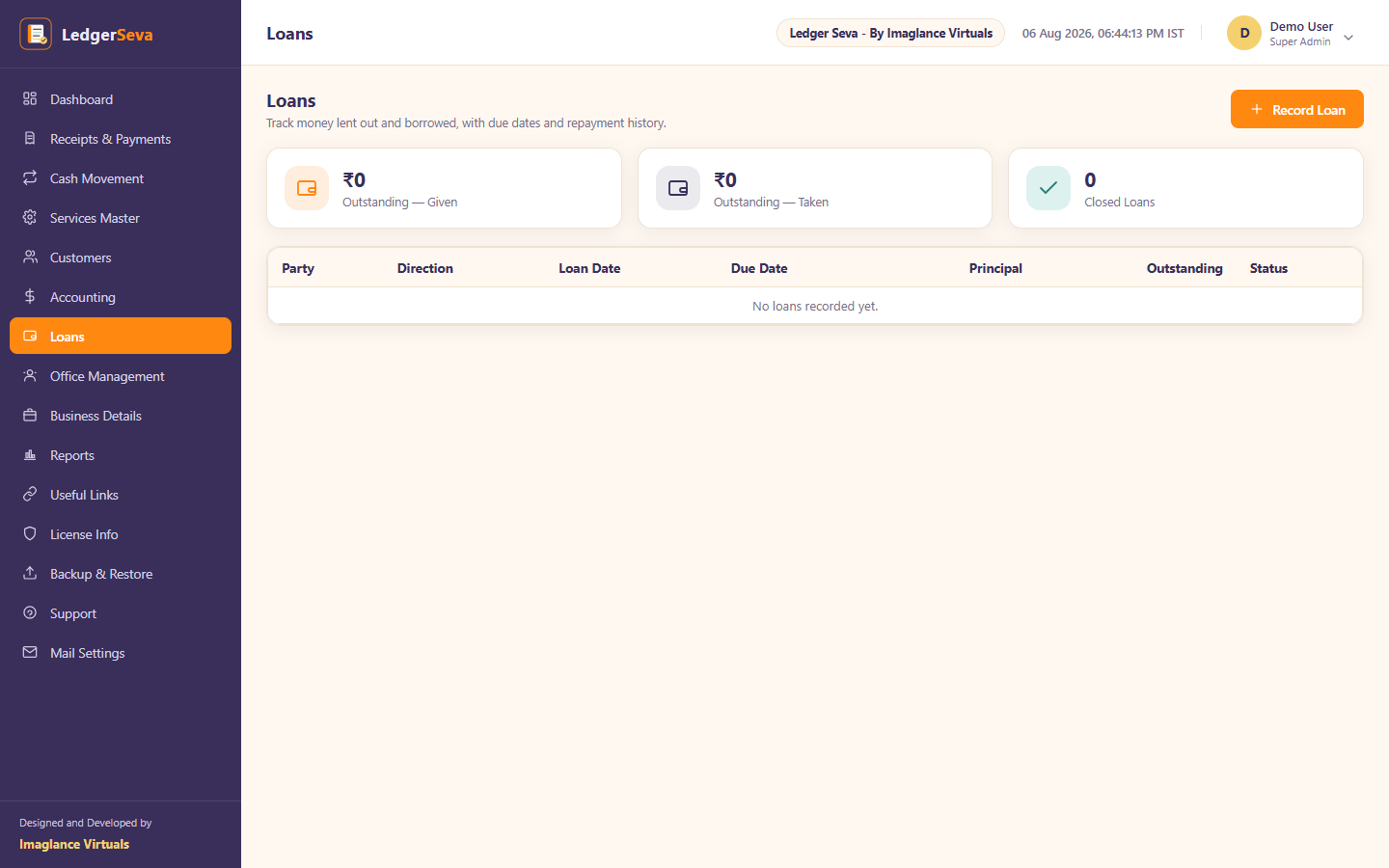 The Loans register